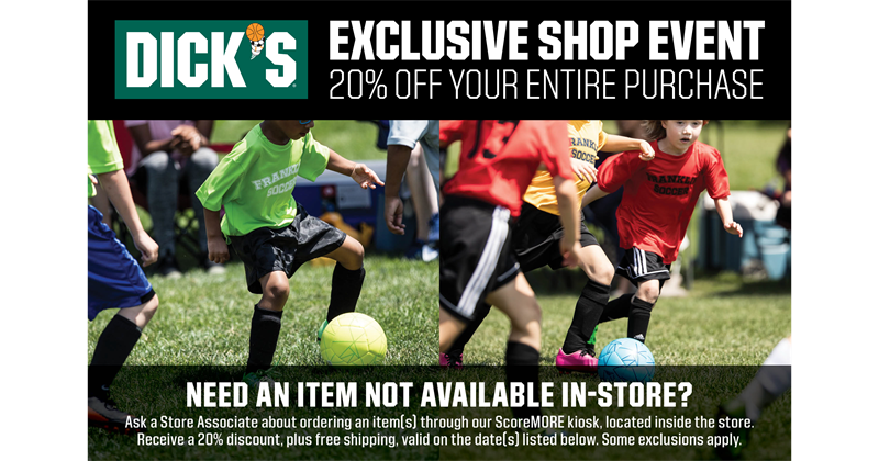 Dick's Sporting Goods Discount Weekend